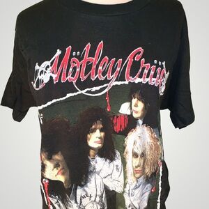 Motley Crue AUTHENTIC Vintage Dr Feelgood Concert Tee 1989 - Rock Tour T-Shirt🤘🏻